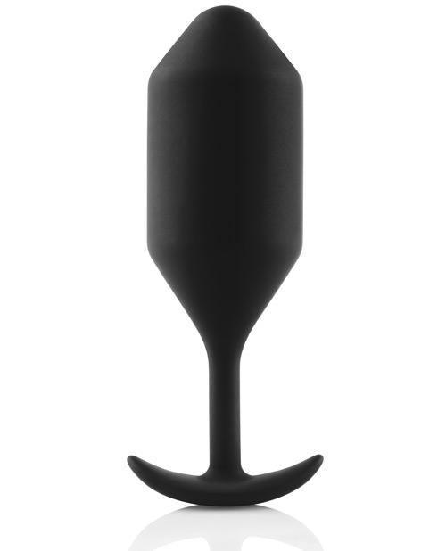 image of product,B-vibe Weighted Snug Plug 4 - 257 G Black - {{ SEXYEONE }}