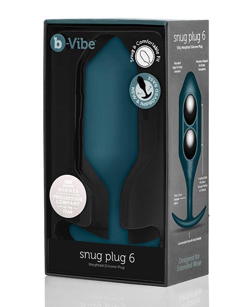 image of product,B-vibe Weighted Snug Plug 6 - G - SEXYEONE
