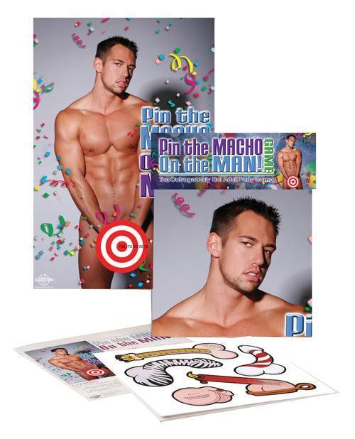 image of product,Bachelorette Party Favors Pin The Macho On The Man Game - SEXYEONE