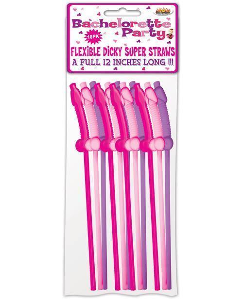 product image, Bachelorette Party Flexy Super Straw - Pack Of 10 - SEXYEONE