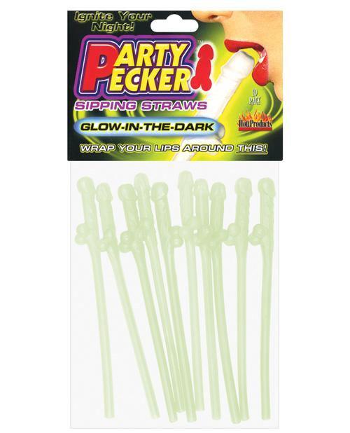 product image, Bachelorette Party Pecker Sipping Straws -Pack Of 10 - SEXYEONE 