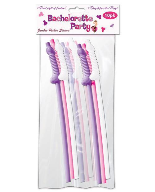 Bachelorette Party Pecker Sipping Straws -Pack Of 10 - SEXYEONE 