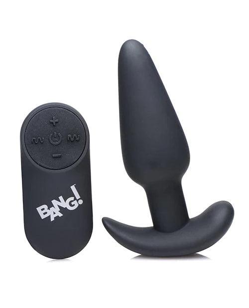 image of product,Bang! 21x Vibrating Silicone Butt Plug W/remote - SEXYEONE