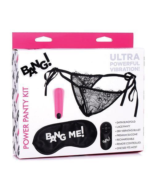 product image, Bang! Power Panty & Blindfold Kit - Pink - SEXYEONE