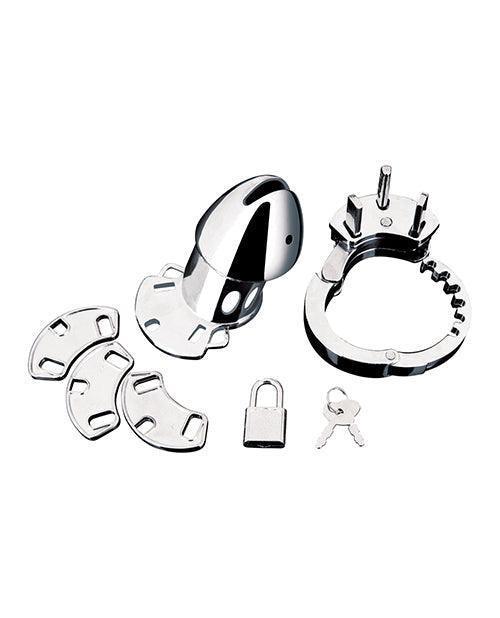 image of product,Blue Line Obedience Cage - Silver - SEXYEONE