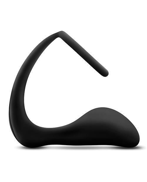 image of product,Blush Anal Adventures Cock Ring Plug - Black - SEXYEONE