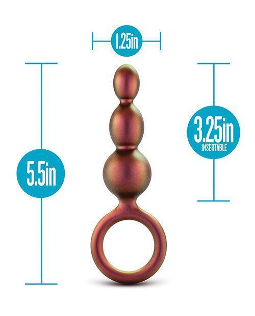 image of product,Blush Anal Adventures Matrix Beaded Loop Plug - Copper - SEXYEONE