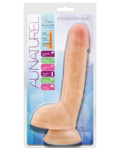product image, Blush Au Naturel 9" Sensa Feel Dildo - Beige - {{ SEXYEONE }}