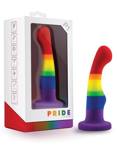 product image, Blush Avant P1 Gay Pride Silicone Dong - Freedom - SEXYEONE