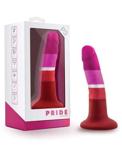 product image, Blush Avant P3 Lesbian Pride Silicone Dong - Beauty - SEXYEONE