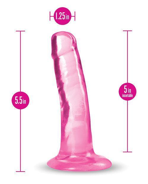 image of product,Blush B Yours Plus 5.5" Hard N' Happy Dildo - {{ SEXYEONE }}