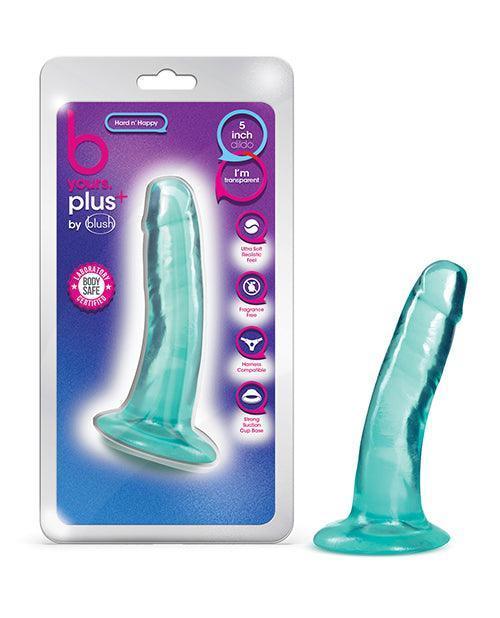 image of product,Blush B Yours Plus 5.5" Hard N' Happy Dildo - {{ SEXYEONE }}