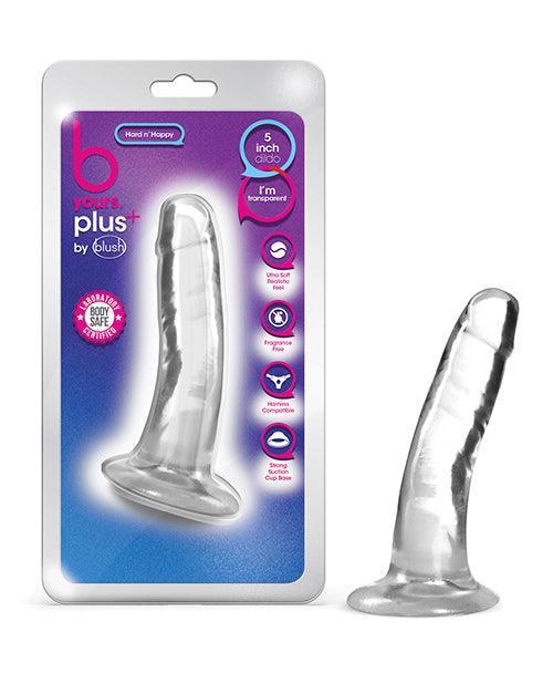 image of product,Blush B Yours Plus 5.5" Hard N' Happy Dildo - {{ SEXYEONE }}