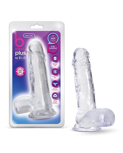 image of product,Blush B Yours Plus 7.25" Rock N Roll Dildo - {{ SEXYEONE }}