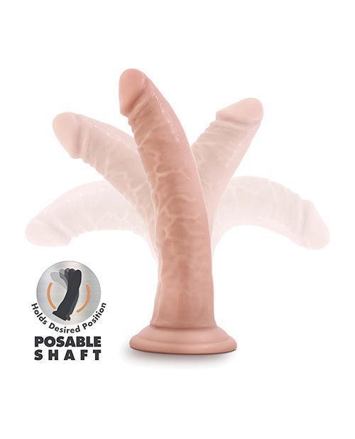 image of product,Blush Dr. Skin Plus 7" Posable Dildo - SEXYEONE