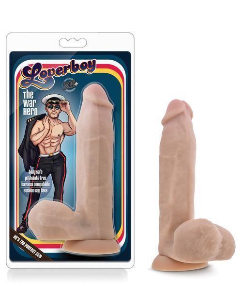 product image, Blush Loverboy The War Hero 8" Realistic Cock - Vanilla - SEXYEONE