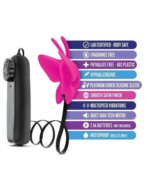 image of product,Blush Luxe Butterfly Teaser - Fuchsia - SEXYEONE