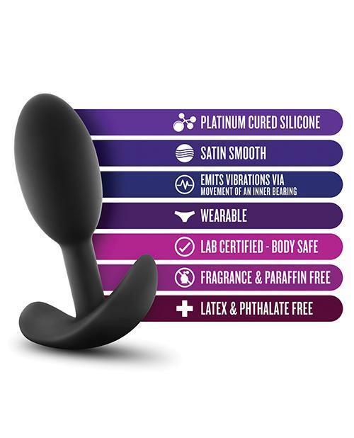 image of product,Blush Luxe Wearable Vibra Slim Plug - SEXYEONE
