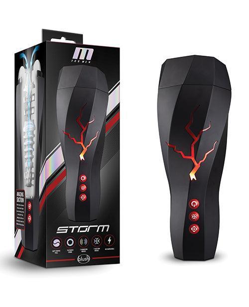 product image, Blush M For Men Storm Suction Powered Stroker - Clear - SEXYEONE