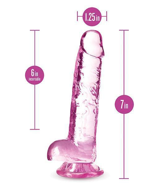 image of product,Blush Naturally Yours 7" Crystalline Dildo - {{ SEXYEONE }}