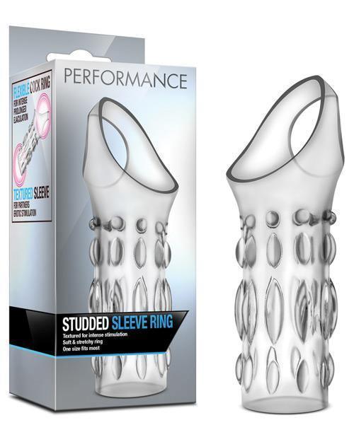 product image, Blush Performance Studded Sleeve Ring - Clear - SEXYEONE