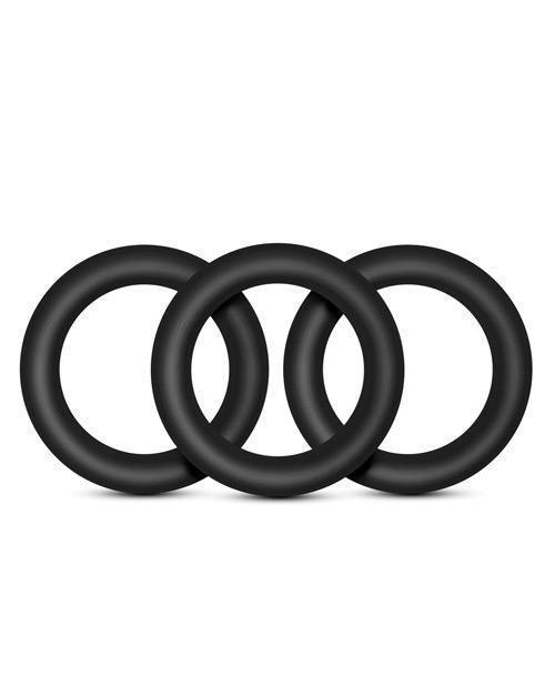 image of product,Blush Performance Vs2 Pure Premium Silicone Cockrings Small - Black - SEXYEONE