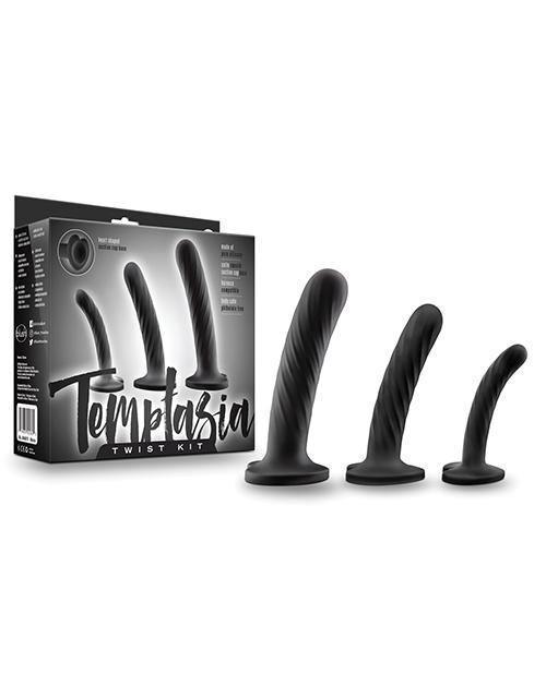 product image, Blush Temptasia Twist Kit - Black Set Of 3 - SEXYEONE