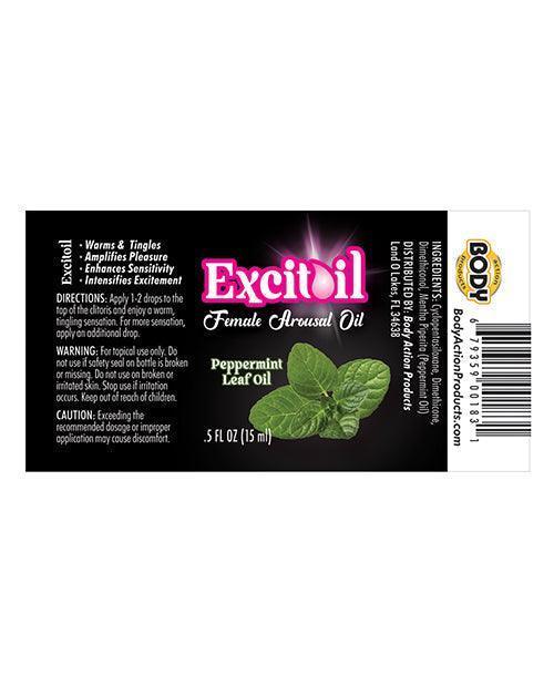 product image,Body Action Peppermint Arousal Oil - .5 Oz - SEXYEONE