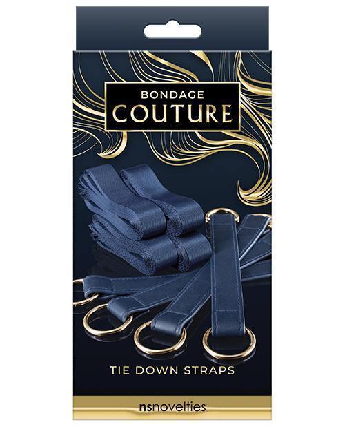 image of product,Bondage Couture Tie Down Straps - Blue - SEXYEONE