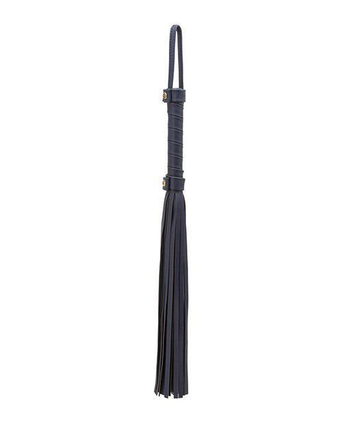 image of product,Bondage Couture Vinyl Flogger - Blue - SEXYEONE