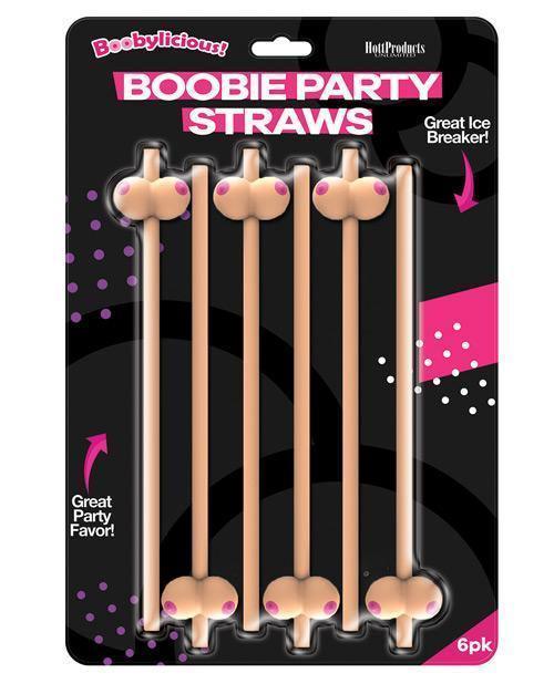 product image, Booby Straws - Flesh Pack Of 6 - SEXYEONE