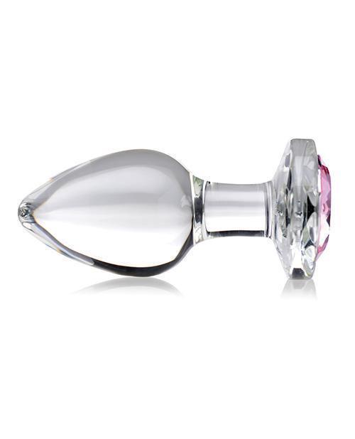 Booty Sparks Pink Gem Glass Anal Plug