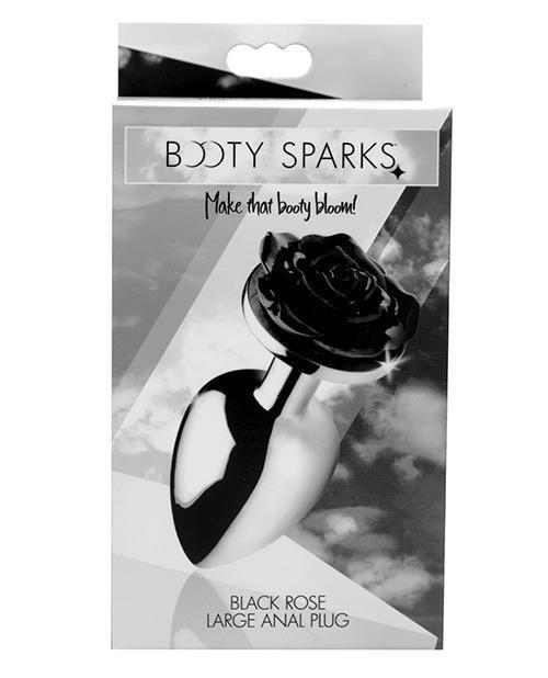 product image, Bootysparks Black Rose Anal Plug - SEXYEONE