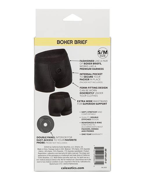 image of product,Boundless Boxer Brief S-m - Black - SEXYEONE