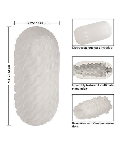 image of product,Boundless Reversible Nubby Stroker - White - SEXYEONE