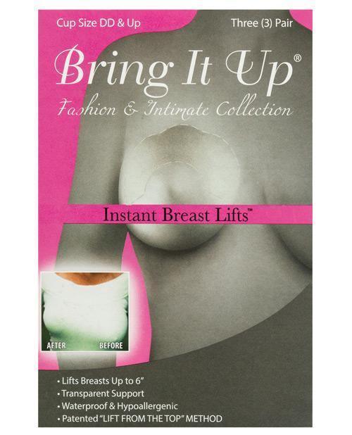product image, Bring It Up Plus Size Breast Lifts - D Cup & Larger Pack Of 3 - SEXYEONE