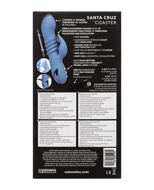 image of product,California Dreaming Santa Cruz Coaster - Blue - MPGDigital Sales