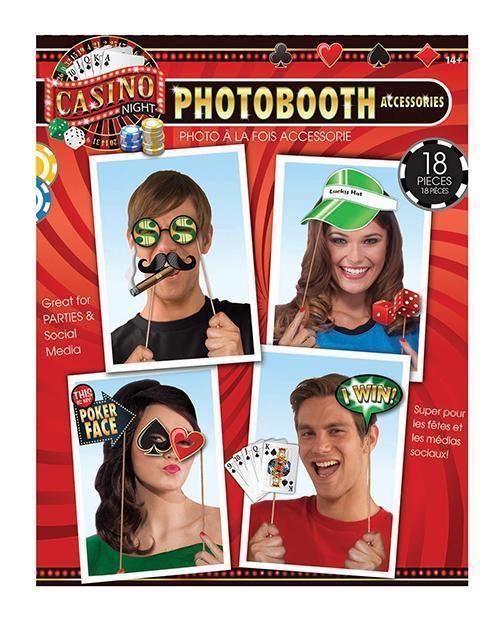 product image, Casino Photo Booth Prop Kit - Set Of 18 Pc - SEXYEONE