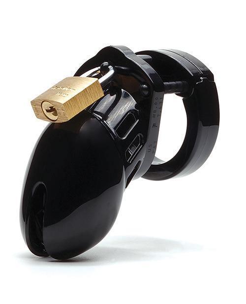 product image, Cb-6000 2 1-2" Cock Cage & Lock Set - Black - {{ SEXYEONE }}