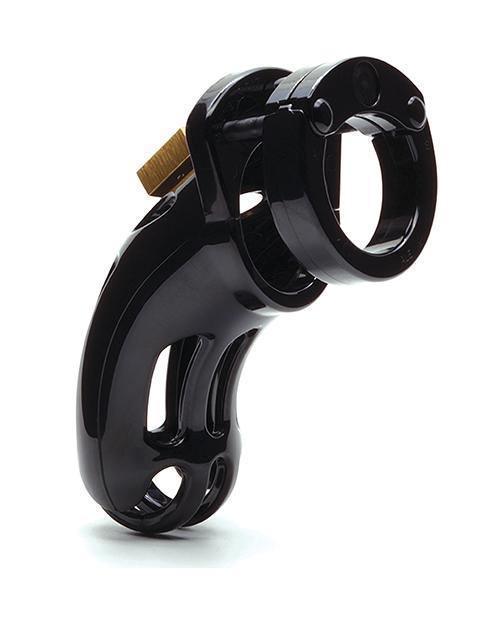 image of product,Cb-6000 3 3-4" Curved Cock Cage & Lock Set - Black - {{ SEXYEONE }}