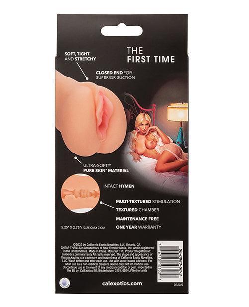 image of product,Cheap Thrills The First Time Pussy Masturbator - Ivory - SEXYEONE