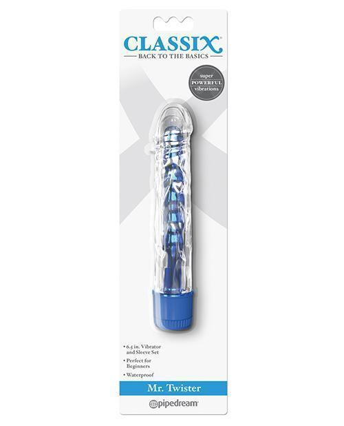 product image, Classix Mr. Twister Vibe W-sleeve - Blue - SEXYEONE