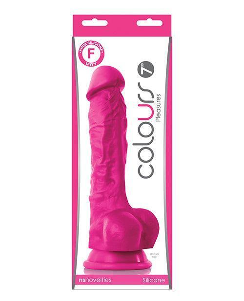 image of product,Colours Pleasures 7" Dong W/balls & Suction Cup - SEXYEONE