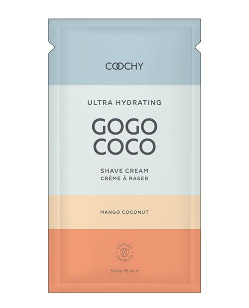 product image, Coochy Ultra Hydrating Shave Cream Foil - .35 Oz Mango Coconut - SEXYEONE