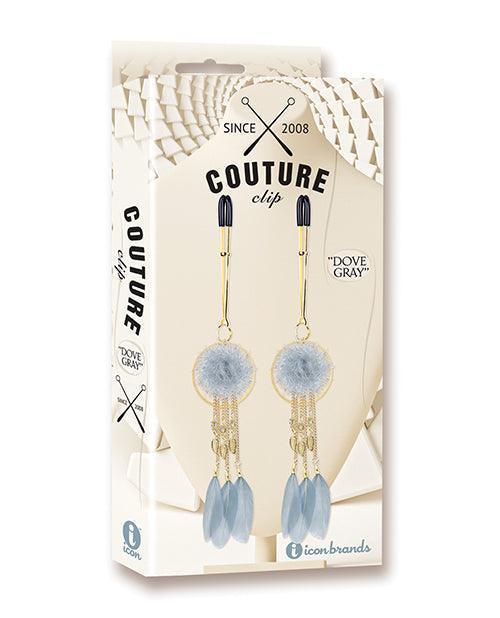 product image, Couture Clips Luxury Nipple Clamps - Dove Gray - SEXYEONE