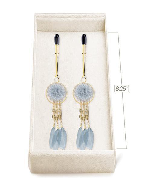 image of product,Couture Clips Luxury Nipple Clamps - Dove Gray - SEXYEONE