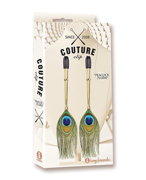 product image, Couture Clips Luxury Nipple Clamps - Peacock Plume - SEXYEONE