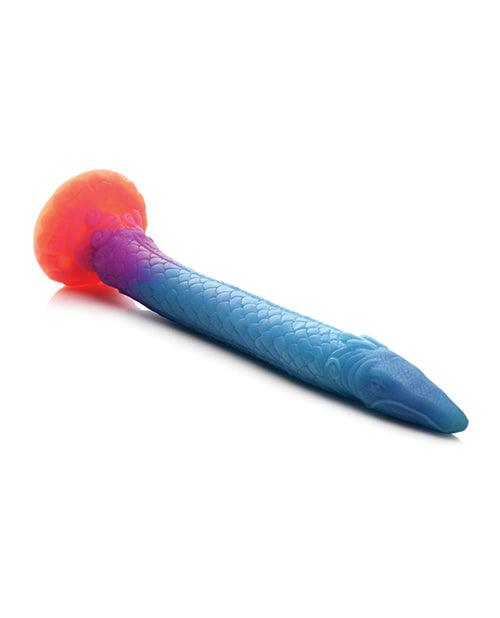 image of product,Creature Cocks Makara Silicone Snake Dildo - Glow In The Dark - SEXYEONE
