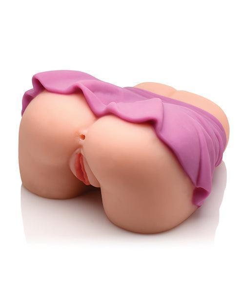 image of product,Curve Toys Mistress Ariana Mini Skirt Pussy & Ass Masturbator - Ivory - SEXYEONE