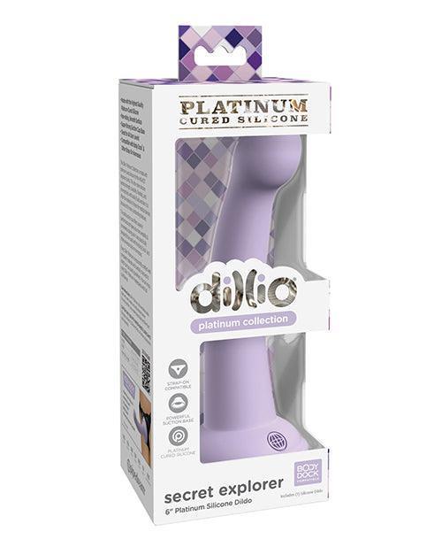 product image, Dillio Platinum 6" Secret Explorer Silicone Dildo - SEXYEONE